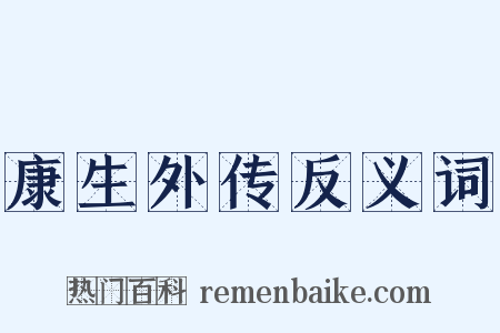 康生外传反义词是什么意思的图片